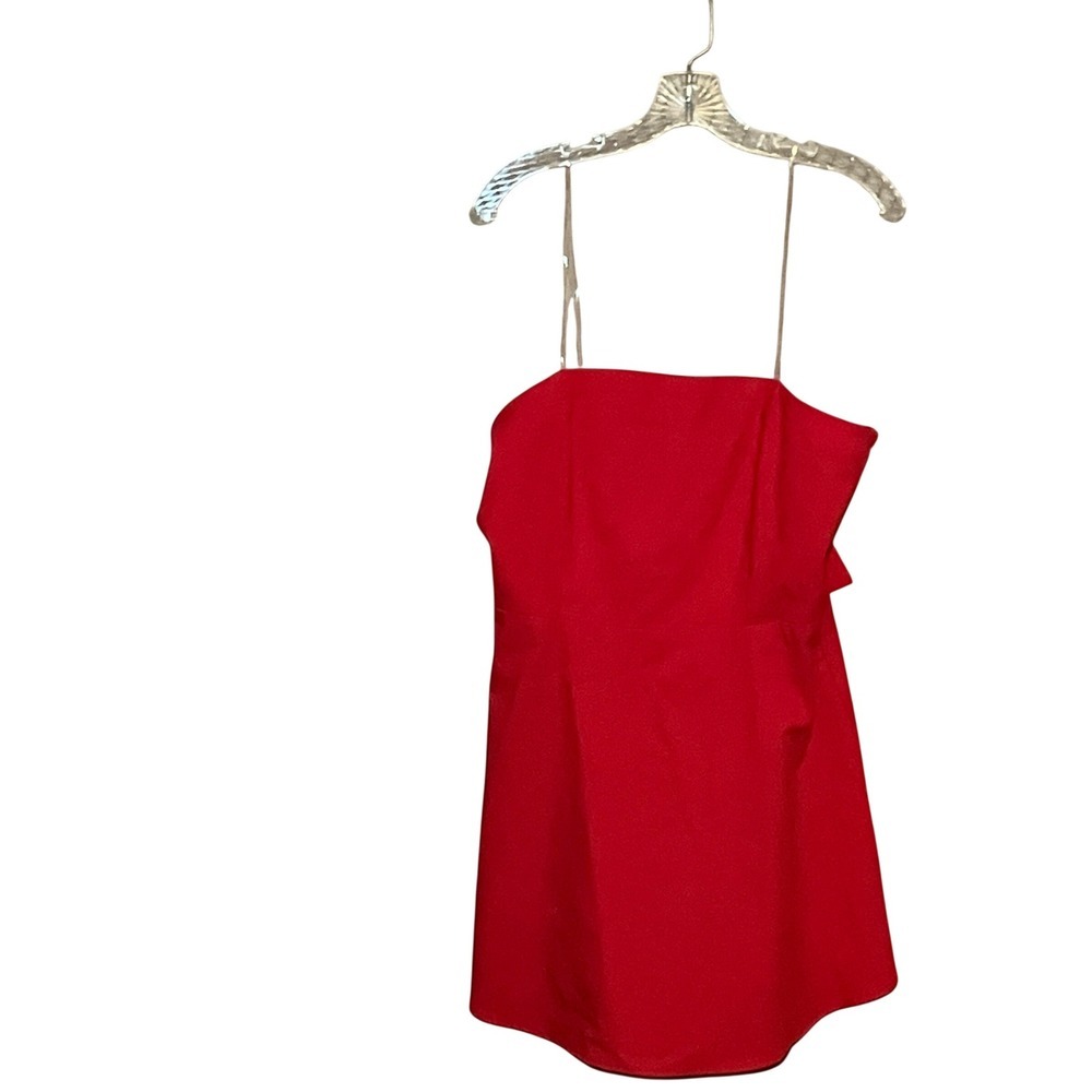 Alter'd State Bow Back Mini Dress Women XL Red Fit & Flare Strapless Party NWT